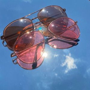 Pink Sunglasses Set